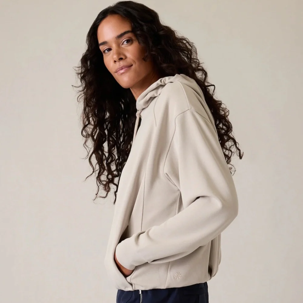 Athleta Seasoft Bubble Hem Hoodie - Picture 3 of 7